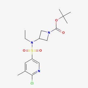 molecular formula C16H24ClN3O4S B2971268 tert-butyl 3-(N-ethyl6-chloro-5-methylpyridine-3-sulfonamido)azetidine-1-carboxylate CAS No. 1394739-79-7