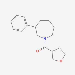 molecular formula C17H23NO2 B2971274 (3-Phenylazepan-1-yl)(tetrahydrofuran-3-yl)methanone CAS No. 2034382-85-7