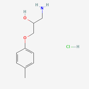 molecular formula C10H16ClNO2 B2971291 1-Amino-3-p-tolyloxy-propan-2-ol hydrochloride CAS No. 60245-59-2