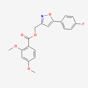 (5-(4-Fluorophenyl)isoxazol-3-yl)methyl 2,4-dimethoxybenzoate