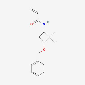 N-(2,2-Dimethyl-3-phenylmethoxycyclobutyl)prop-2-enamide