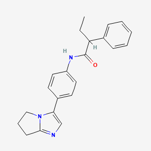 N-(4-(6,7-dihydro-5H-pyrrolo[1,2-a]imidazol-3-yl)phenyl)-2-phenylbutanamide