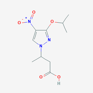 3-(3-isopropoxy-4-nitro-1H-pyrazol-1-yl)butanoic acid