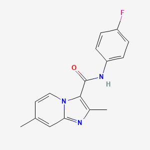 N-(4-fluorophenyl)-2,7-dimethylimidazo[1,2-a]pyridine-3-carboxamide