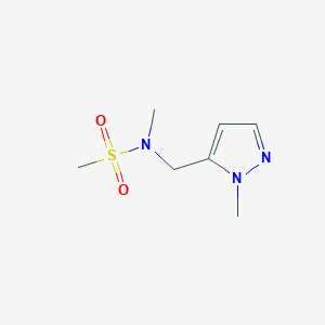 N-methyl-N-((1-methyl-1H-pyrazol-5-yl)methyl)methanesulfonamide