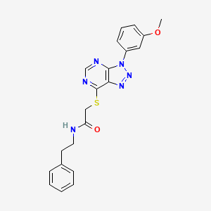 2-((3-(3-methoxyphenyl)-3H-[1,2,3]triazolo[4,5-d]pyrimidin-7-yl)thio)-N-phenethylacetamide