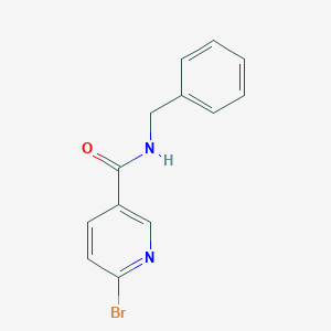 molecular formula C13H11BrN2O B2971346 N-benzyl-6-bromopyridine-3-carboxamide CAS No. 1376171-44-6