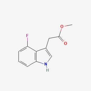 molecular formula C11H10FNO2 B2971362 4-氟吲哚-3-乙酸甲酯 CAS No. 5159-06-8