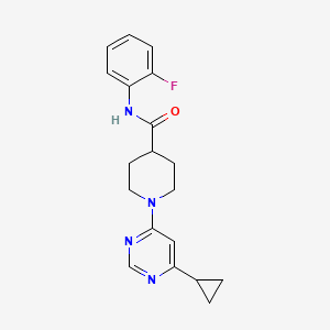 1-(6-cyclopropylpyrimidin-4-yl)-N-(2-fluorophenyl)piperidine-4-carboxamide