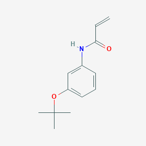 molecular formula C13H17NO2 B2971373 N-[3-[(2-Methylpropan-2-yl)oxy]phenyl]prop-2-enamide CAS No. 2361641-95-2