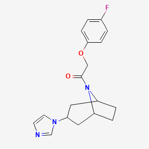 1-((1R,5S)-3-(1H-imidazol-1-yl)-8-azabicyclo[3.2.1]octan-8-yl)-2-(4-fluorophenoxy)ethan-1-one