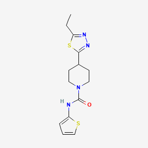 4-(5-ethyl-1,3,4-thiadiazol-2-yl)-N-(thiophen-2-yl)piperidine-1-carboxamide