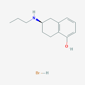 molecular formula C13H20BrNO B2971455 1-Naphthalenol, 5,6,7,8-tetrahydro-6-(propylamino)-(hydrobromide),(R)- CAS No. 167016-87-7
