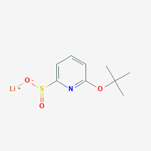 molecular formula C9H12LiNO3S B2971459 Lithium(1+) ion 6-(tert-butoxy)pyridine-2-sulfinate CAS No. 2171901-41-8