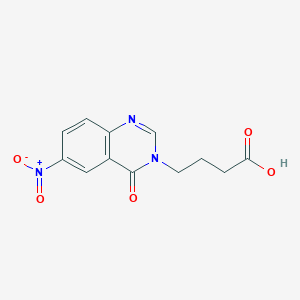 4-(6-nitro-4-oxoquinazolin-3(4H)-yl)butanoic acid