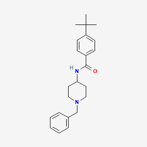 molecular formula C23H30N2O B2971475 N-(1-benzylpiperidin-4-yl)-4-tert-butylbenzamide CAS No. 334974-41-3
