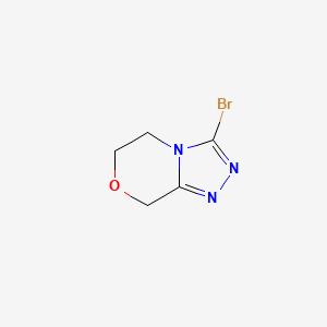 3-bromo-5H,6H,8H-[1,2,4]triazolo[3,4-c][1,4]oxazine