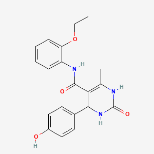 N-(2-ethoxyphenyl)-4-(4-hydroxyphenyl)-6-methyl-2-oxo-1,2,3,4-tetrahydropyrimidine-5-carboxamide