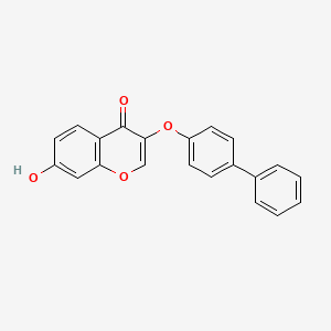 7-Hydroxy-3-(4-phenylphenoxy)chromen-4-one