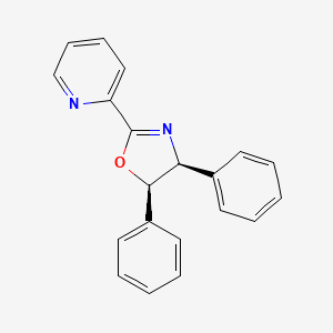 molecular formula C20H16N2O B2971554 (4S,5R)-4,5-二苯基-2-(吡啶-2-基)-4,5-二氢恶唑 CAS No. 238759-98-3