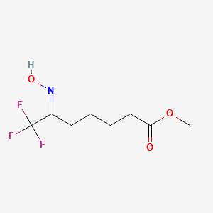 B2971566 Methyl 7,7,7-trifluoro-6-(hydroxyimino)heptanoate CAS No. 2138803-66-2