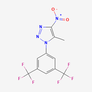 B2971567 1-[3,5-bis(trifluoromethyl)phenyl]-5-methyl-4-nitro-1H-1,2,3-triazole CAS No. 477890-14-5