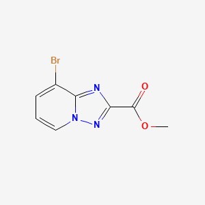 molecular formula C8H6BrN3O2 B2971580 8-溴-[1,2,4]三唑并[1,5-a]吡啶-2-甲酸甲酯 CAS No. 1159811-45-6