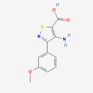 4-Amino-3-(3-methoxyphenyl)-1,2-thiazole-5-carboxylic acid