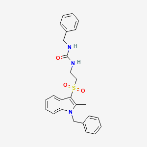 1-benzyl-3-(2-((1-benzyl-2-methyl-1H-indol-3-yl)sulfonyl)ethyl)urea