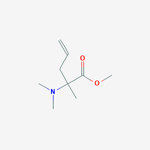 molecular formula C9H17NO2 B2971605 Methyl 2-(dimethylamino)-2-methylpent-4-enoate CAS No. 80070-19-5