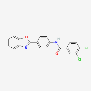 N-[4-(1,3-benzoxazol-2-yl)phenyl]-3,4-dichlorobenzamide