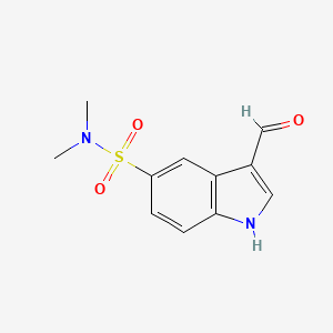 molecular formula C11H12N2O3S B2971614 3-甲酰基-N,N-二甲基-1H-吲哚-5-磺酰胺 CAS No. 120729-84-2