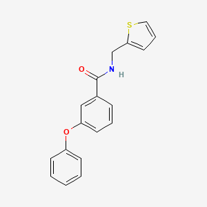 molecular formula C18H15NO2S B2971623 3-phenoxy-N-[(thiophen-2-yl)methyl]benzamide CAS No. 851397-82-5