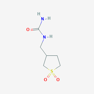 molecular formula C6H12N2O3S B2971626 (1,1-Dioxothiolan-3-yl)methylurea CAS No. 55260-96-3