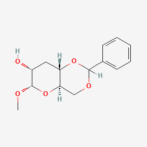 molecular formula C14H18O5 B2971641 Methyl 4,6-O-benzylidene-3-deoxy-a-D-glucopyranoside CAS No. 65530-28-1