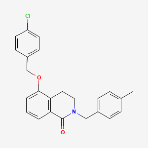 5-((4-chlorobenzyl)oxy)-2-(4-methylbenzyl)-3,4-dihydroisoquinolin-1(2H)-one