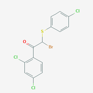 2-Bromo-2-(4-chlorophenyl)sulfanyl-1-(2,4-dichlorophenyl)ethanone