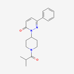 2-[1-(2-Methylpropanoyl)piperidin-4-yl]-6-phenylpyridazin-3-one