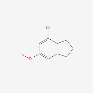 molecular formula C10H11BrO B2971666 4-Bromo-6-methoxy-2,3-dihydro-1H-indene CAS No. 103038-40-0