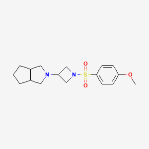 1-(4-Methoxybenzenesulfonyl)-3-{octahydrocyclopenta[c]pyrrol-2-yl}azetidine