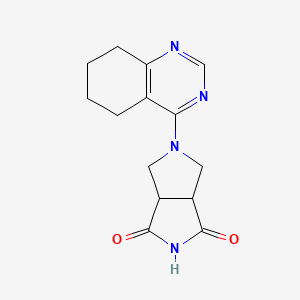 5-(5,6,7,8-Tetrahydroquinazolin-4-yl)-3a,4,6,6a-tetrahydropyrrolo[3,4-c]pyrrole-1,3-dione