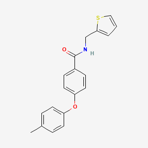 molecular formula C19H17NO2S B2971707 4-(4-methylphenoxy)-N-(thiophen-2-ylmethyl)benzamide CAS No. 866153-57-3