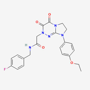 2-(8-(4-ethoxyphenyl)-3,4-dioxo-3,4,7,8-tetrahydroimidazo[2,1-c][1,2,4]triazin-2(6H)-yl)-N-(4-fluorobenzyl)acetamide