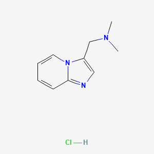 molecular formula C10H14ClN3 B2971719 {Imidazo[1,2-a]pyridin-3-ylmethyl}dimethylamine hydrochloride CAS No. 1461708-65-5