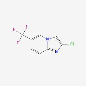 molecular formula C8H4ClF3N2 B2971724 2-Chloro-6-(trifluoromethyl)imidazo[1,2-a]pyridine CAS No. 112601-16-8