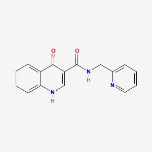 4-hydroxy-N-(pyridin-2-ylmethyl)quinoline-3-carboxamide