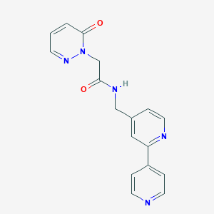molecular formula C17H15N5O2 B2971733 N-([2,4'-bipyridin]-4-ylmethyl)-2-(6-oxopyridazin-1(6H)-yl)acetamide CAS No. 2034400-65-0