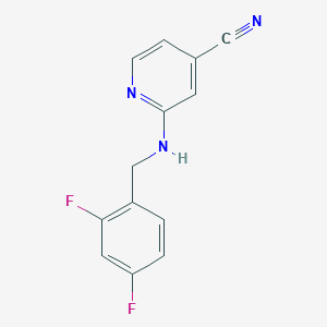 2-[(2,4-Difluorophenyl)methylamino]pyridine-4-carbonitrile