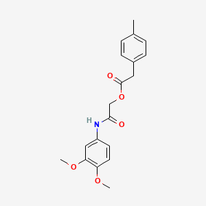 molecular formula C19H21NO5 B2971738 2-[(3,4-Dimethoxyphenyl)amino]-2-oxoethyl (4-methylphenyl)acetate CAS No. 1638707-58-0