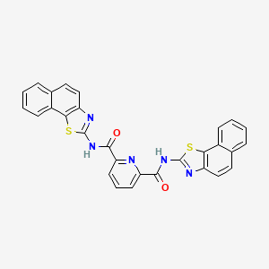 molecular formula C29H17N5O2S2 B2971743 N2,N6-bis(naphtho[2,1-d]thiazol-2-yl)pyridine-2,6-dicarboxamide CAS No. 476309-01-0
